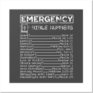 bible emergency hotline numbers Posters and Art